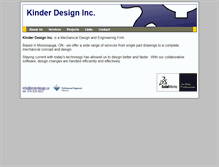 Tablet Screenshot of kinderdesign.ca